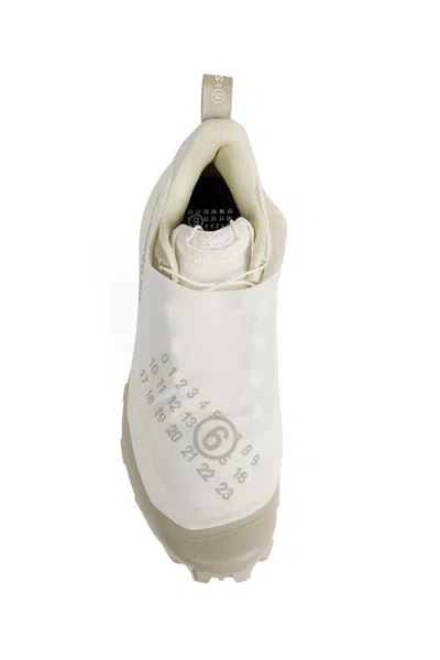 Mm6 Maison Margiela White Polyamide Athletic Sneakers In Multi