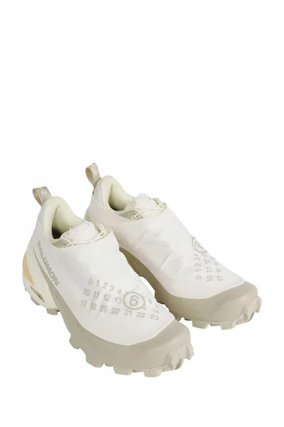 Mm6 Maison Margiela White Polyamide Athletic Sneakers In Multi
