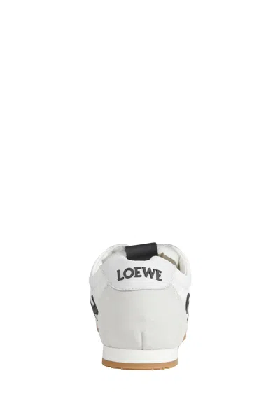Loewe Ballet Runner 2.0 Nylon And Calfskin Low-top Sneakers In White