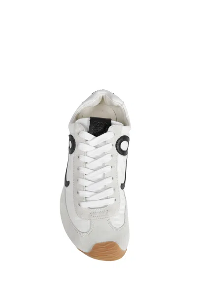 Loewe Ballet Runner 2.0 Nylon And Calfskin Low-top Sneakers In White