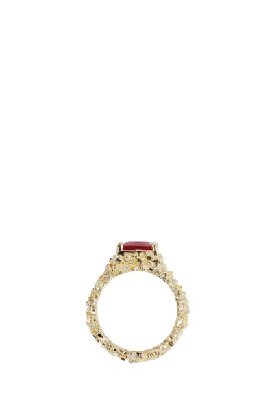 Veneda Carter Ruby Signet Ring In Gold
