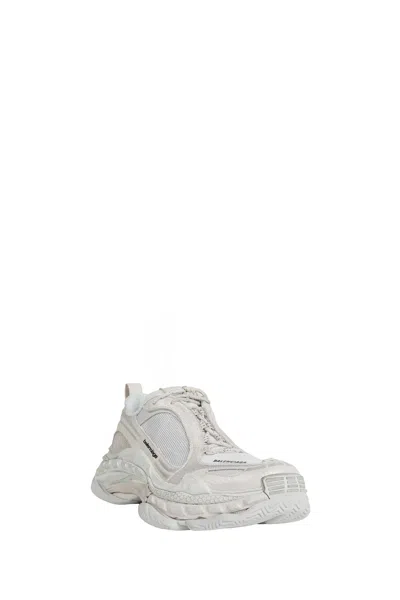 Balenciaga Triple S.2 Gandient Mesh And Nylon Inserts With Used-effect In White