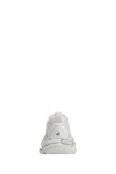 Balenciaga Triple S.2 Gandient Mesh And Nylon Inserts With Used-effect In White