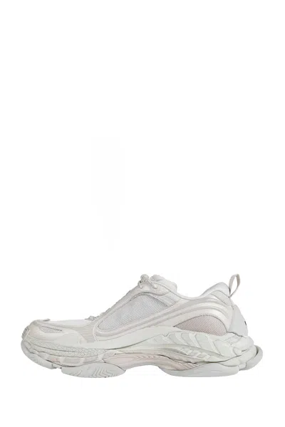Balenciaga Triple S.2 Gandient Mesh And Nylon Inserts With Used-effect In White