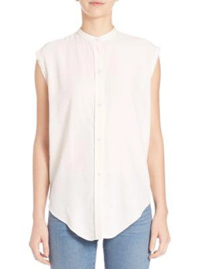 Shop Helmut Lang Back Knot Shirt In White