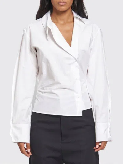 Attico Solid Buttoned Shirt In White