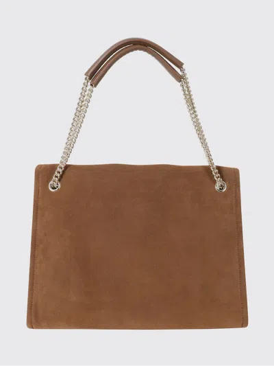 Orciani Midi Venus Soft Shoulder Bag In Brown
