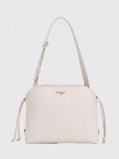 Twinset Drawstring Shoulder Bag In White