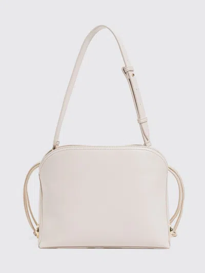 Twinset Drawstring Shoulder Bag In White