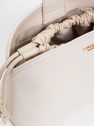 Twinset Drawstring Shoulder Bag In White