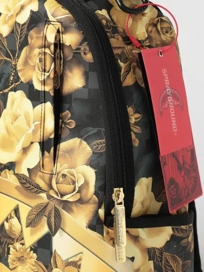 Sprayground Floral-print Checkered Backpack In Multi