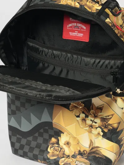 Sprayground Floral-print Checkered Backpack In Multi
