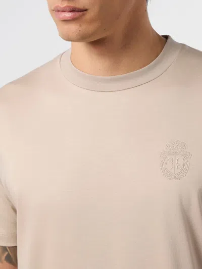 Billionaire Basic Cotton T-shirt In Brown