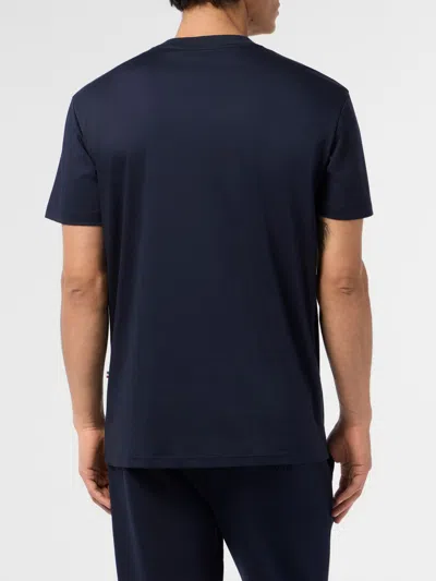 Billionaire Basic Cotton T-shirt In Blue