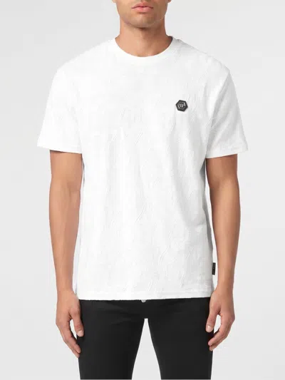 Philipp Plein Lightweight Short Sleeve Crew Neck T-shirt In White