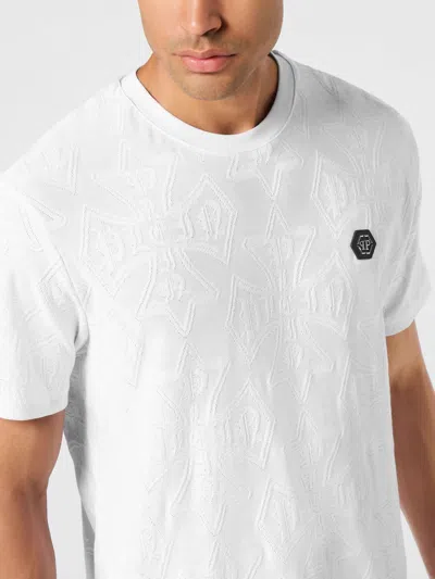 Philipp Plein Lightweight Short Sleeve Crew Neck T-shirt In White