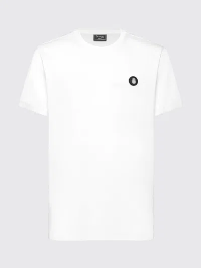 Billionaire Round Neck T-shirt Basic Men In White