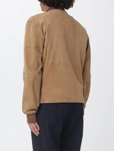 Corneliani Jacket Men In Brown