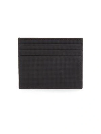Shop Jack Spade Varick Leather Card Case In Black