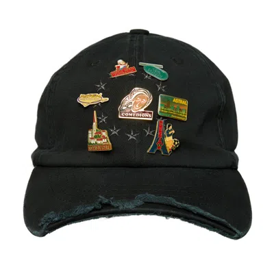 Prototypes Cap With Patches In Black