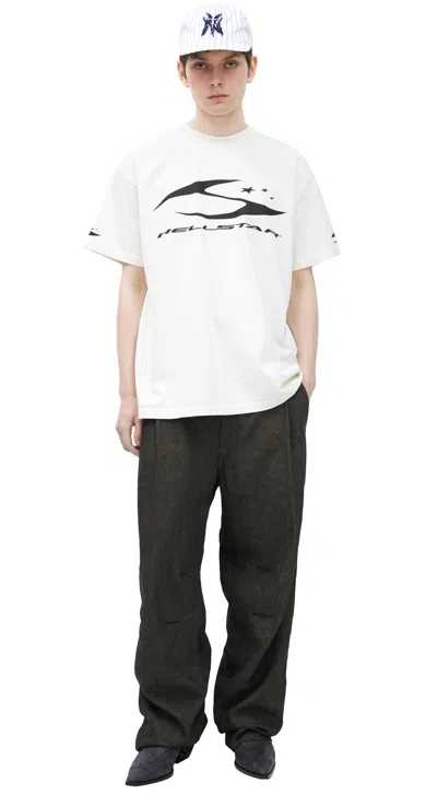 Hellstar H Cursive Logo T-shirt In White