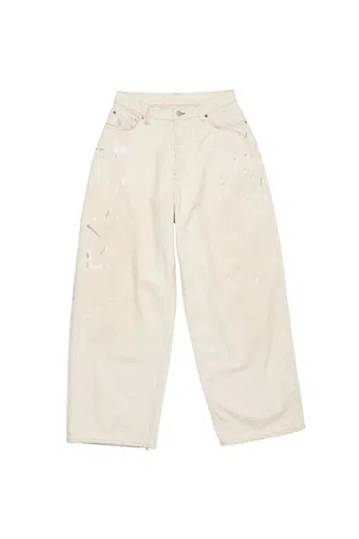 Acne Studios 2023 Logo-patch Jeans In Neutral