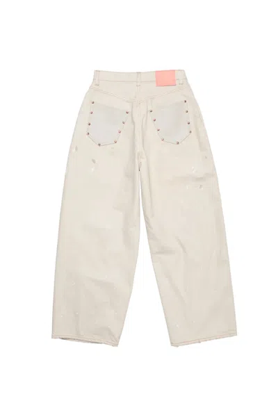 Acne Studios 2023 Logo-patch Jeans In Neutral