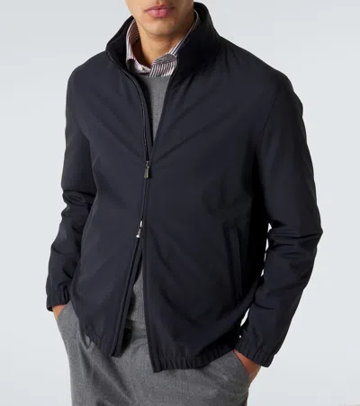 Thom Sweeney Technical Bomber Jacket In Blue