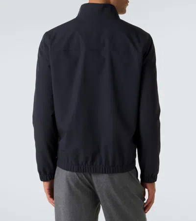Thom Sweeney Technical Bomber Jacket In Blue