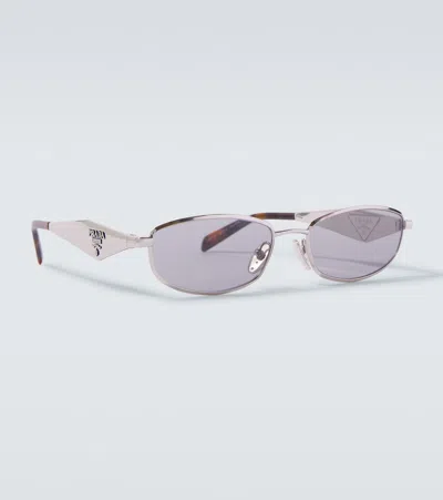 Prada Oval Sunglasses In Multi