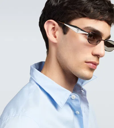 Prada Oval Sunglasses In Multi
