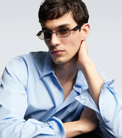 Prada Oval Sunglasses In Multi