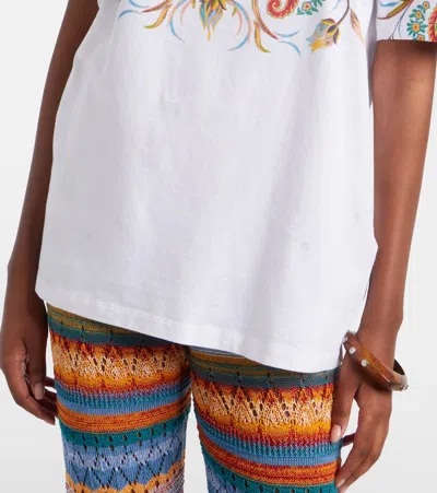 Etro Printed Cotton Jersey T-shirt In Multi