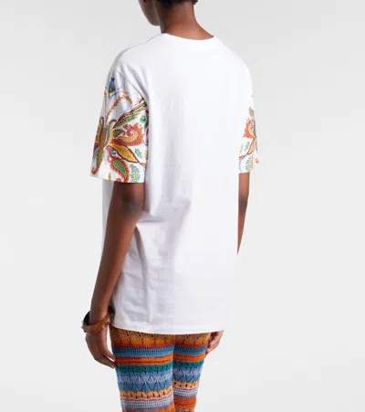 Etro Printed Cotton Jersey T-shirt In Multi