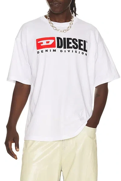 Diesel T-boxt-div T-shirt In White
