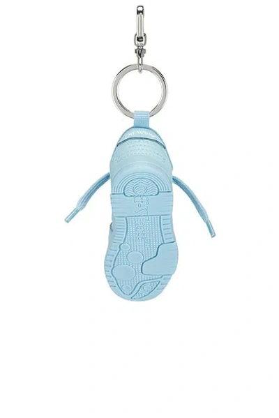 Off-white Ooo Keyring In Blue