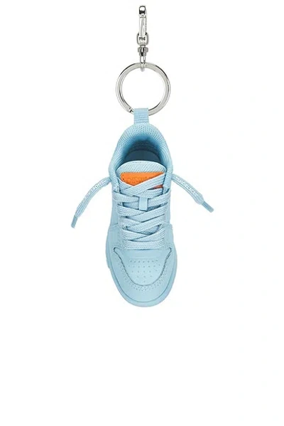 Off-white Ooo Keyring In Blue