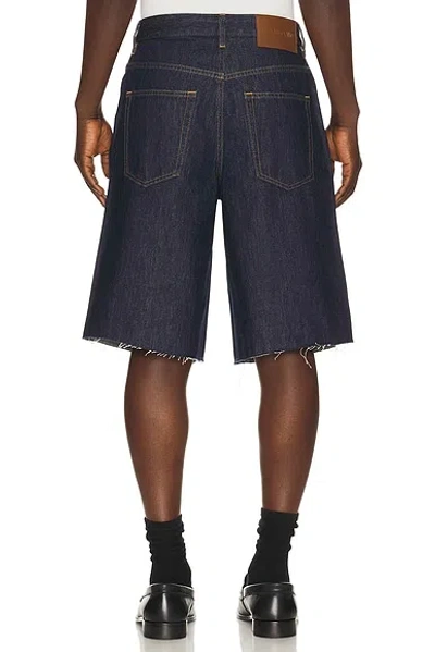 Helmut Lang Jean Short In Rinsed Indigo
