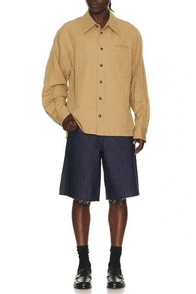 Helmut Lang Jean Short In Rinsed Indigo