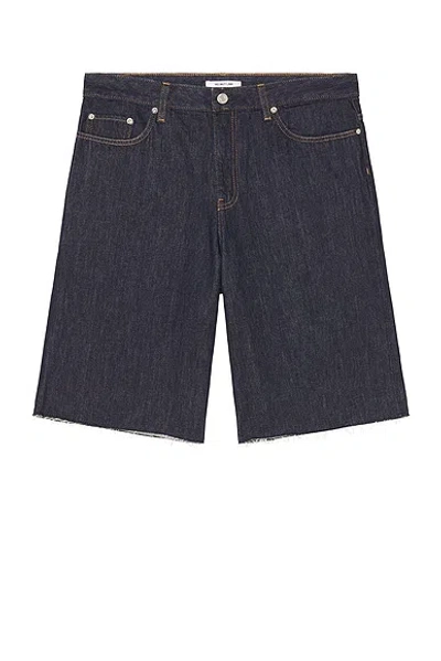 Helmut Lang Jean Short In Rinsed Indigo