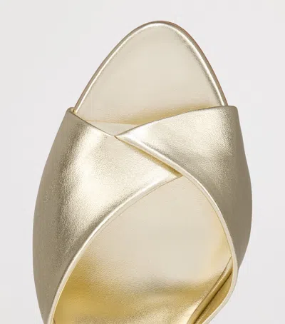 Christian Louboutin 85mm Fanny Metallic Leather Slide Sandals In Multi