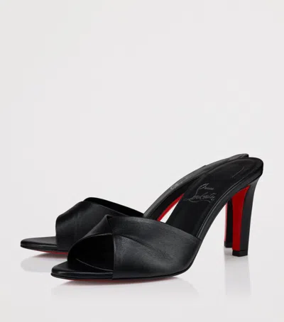 Christian Louboutin Fanny Slide Leather Heeled Mules 85 In Multi