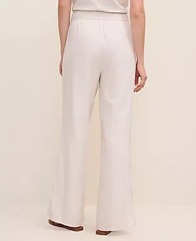 Ann Taylor Weekend Striped Easy Fit Wide-leg Pant In Multi