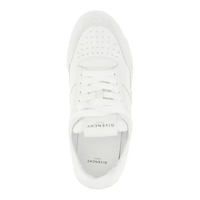 Givenchy White Calf Leather Bos Taurus Low Top Sneakers In Multi