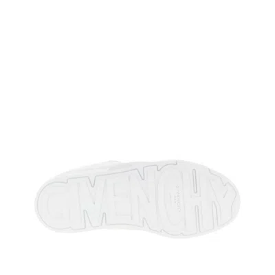 Givenchy White Calf Leather Bos Taurus Low Top Sneakers In Multi