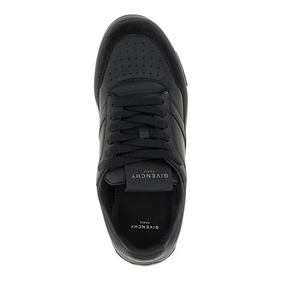 Givenchy Black Calf Leather Bos Taurus Low Top Sneakers In Multi