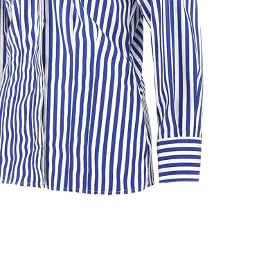 Givenchy Long Sleeve Striped Shirt Buttoned Cuffs Collar In Blue