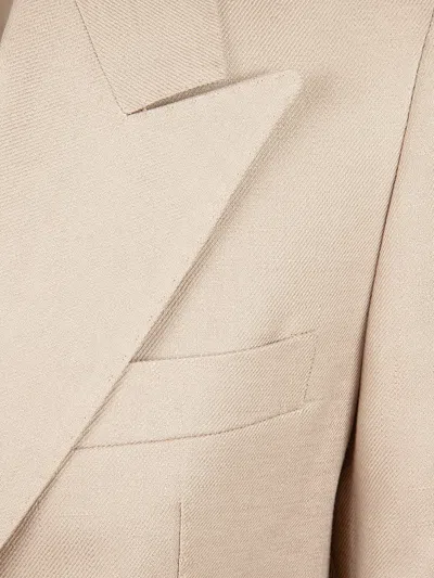 Tagliatore Double-breasted Jacket In Brown