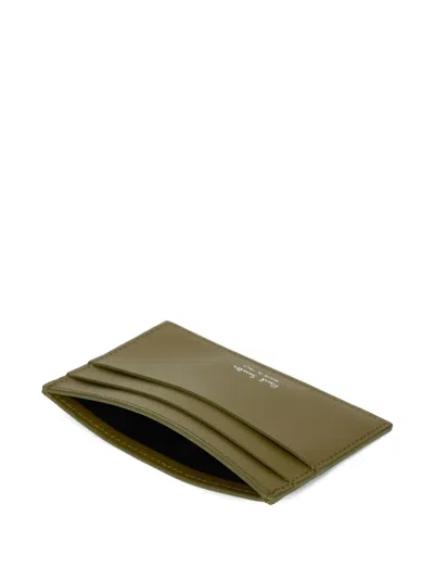Paul Smith Chevron-pattern Cardholder In Brown