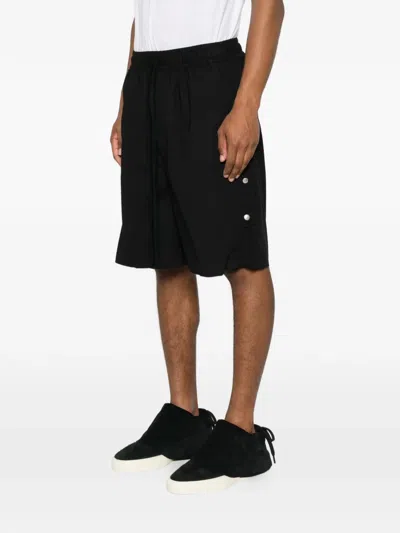 Thom Krom Press-stud Drawstring Shorts In Black